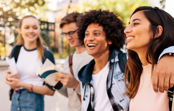 students smiling