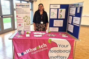 Staff with our information stand