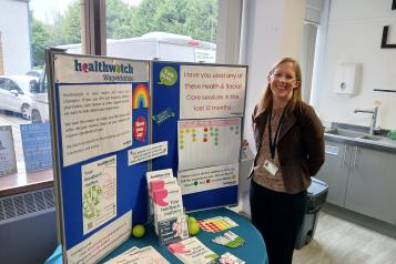 Staff with our information stand