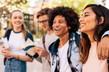 students smiling